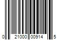 Barcode Image for UPC code 021000009145