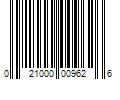 Barcode Image for UPC code 021000009626