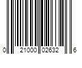 Barcode Image for UPC code 021000026326