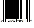 Barcode Image for UPC code 021000039616