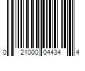 Barcode Image for UPC code 021000044344