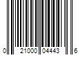 Barcode Image for UPC code 021000044436