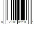 Barcode Image for UPC code 021000052301