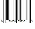 Barcode Image for UPC code 021000053353