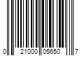 Barcode Image for UPC code 021000056507