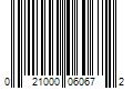 Barcode Image for UPC code 021000060672