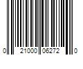 Barcode Image for UPC code 021000062720