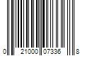 Barcode Image for UPC code 021000073368