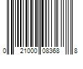 Barcode Image for UPC code 021000083688