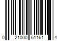 Barcode Image for UPC code 021000611614