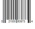 Barcode Image for UPC code 021000638734