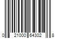 Barcode Image for UPC code 021000643028