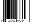 Barcode Image for UPC code 021000643547