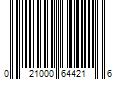 Barcode Image for UPC code 021000644216