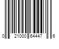 Barcode Image for UPC code 021000644476