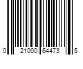 Barcode Image for UPC code 021000644735