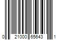 Barcode Image for UPC code 021000656431