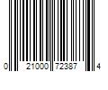 Barcode Image for UPC code 021000723874. Product Name: 