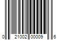 Barcode Image for UPC code 021002000096