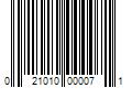 Barcode Image for UPC code 021010000071