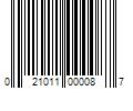 Barcode Image for UPC code 021011000087