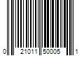 Barcode Image for UPC code 021011500051