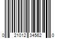 Barcode Image for UPC code 021012345620