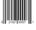 Barcode Image for UPC code 021027000071