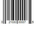 Barcode Image for UPC code 021030000075