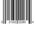 Barcode Image for UPC code 021032222604