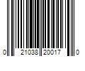 Barcode Image for UPC code 021038200170