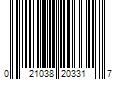 Barcode Image for UPC code 021038203317