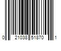 Barcode Image for UPC code 021038518701