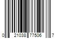 Barcode Image for UPC code 021038775067