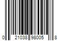 Barcode Image for UPC code 021038980058