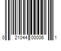 Barcode Image for UPC code 021044000061