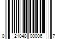 Barcode Image for UPC code 021048000067