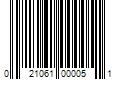 Barcode Image for UPC code 021061000051