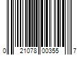 Barcode Image for UPC code 021078003557