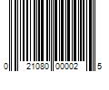 Barcode Image for UPC code 021080000025