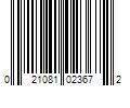 Barcode Image for UPC code 021081023672