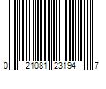 Barcode Image for UPC code 021081231947