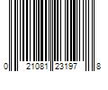 Barcode Image for UPC code 021081231978