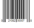 Barcode Image for UPC code 021082000078