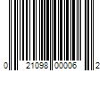 Barcode Image for UPC code 021098000062