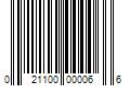 Barcode Image for UPC code 021100000066