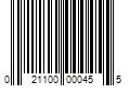 Barcode Image for UPC code 021100000455