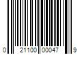 Barcode Image for UPC code 021100000479