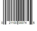 Barcode Image for UPC code 021100000745