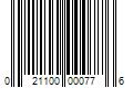 Barcode Image for UPC code 021100000776